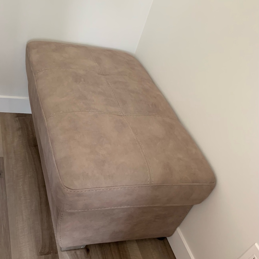 Elegant Tan Ottoman